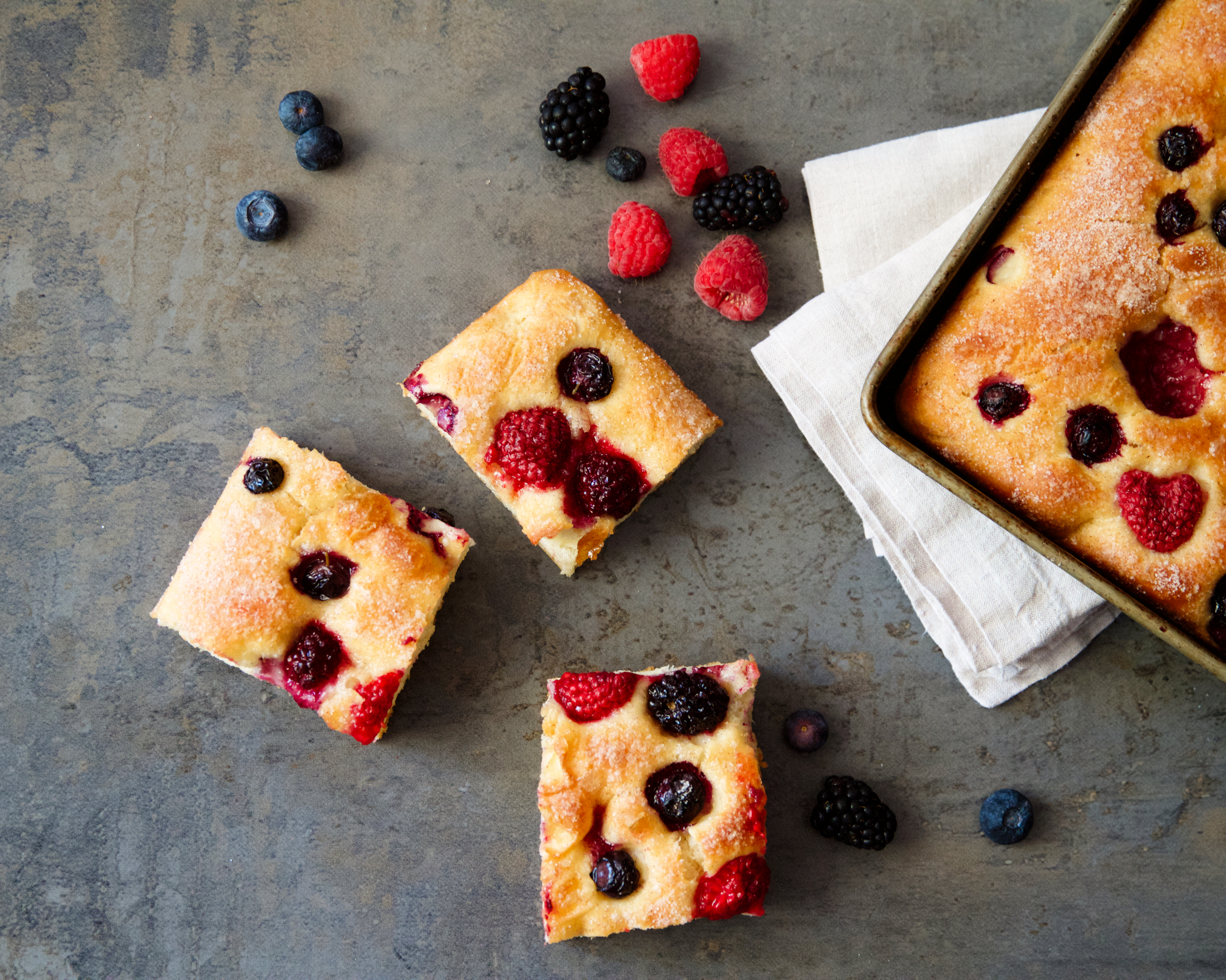 Summer Berry Focaccia