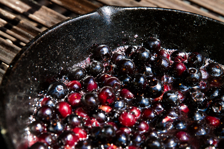 Grilled Blueberries