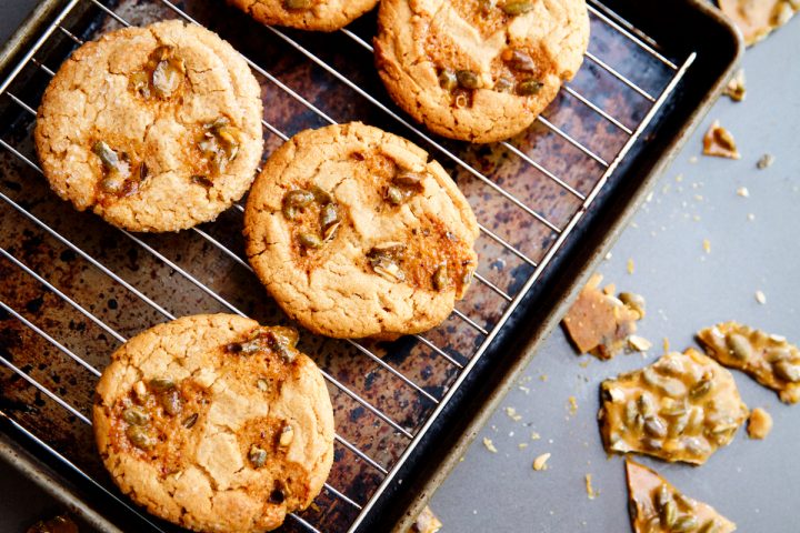 Peanut Butter Brittle Cookies