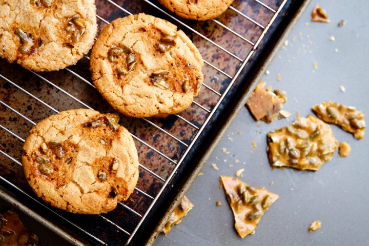 Peanut Butter Brittle Cookies