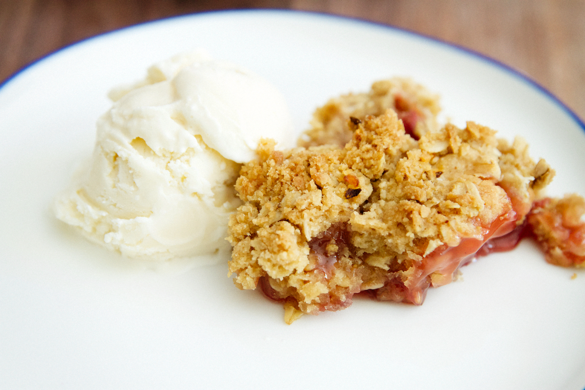 Strawberry Rhubarb Palm Sugar Chili Crisp