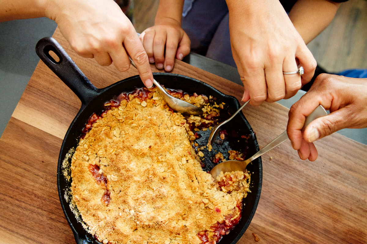 Strawberry Rhubarb Palm Sugar Chili Crisp