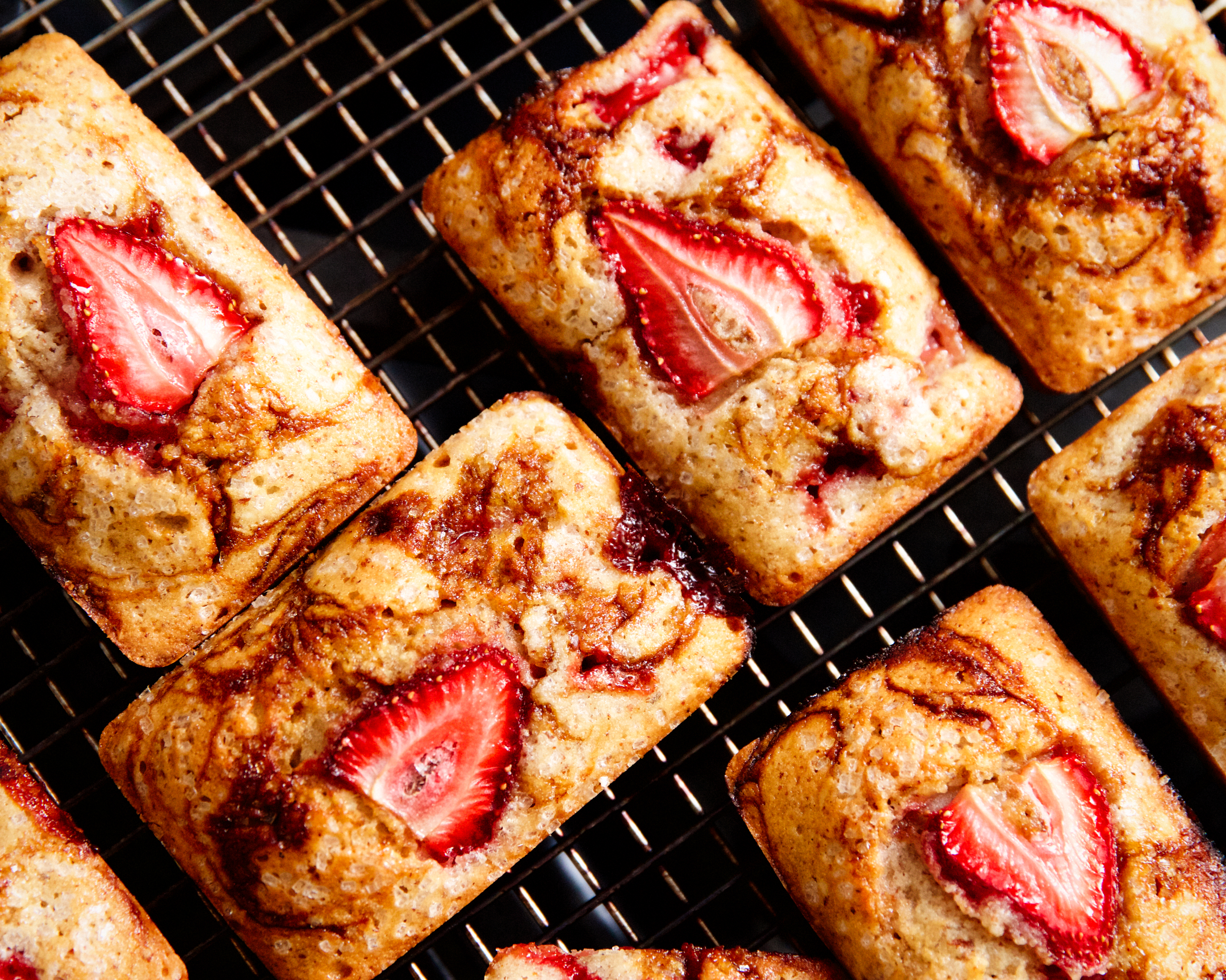 Strawberry Balsamic Financiers