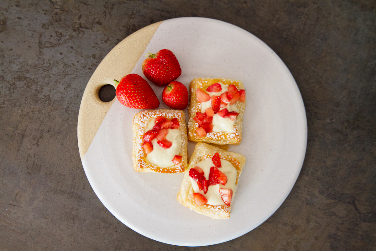 NYC Milkbar Banana Cream Pie and Strawberry Puffs