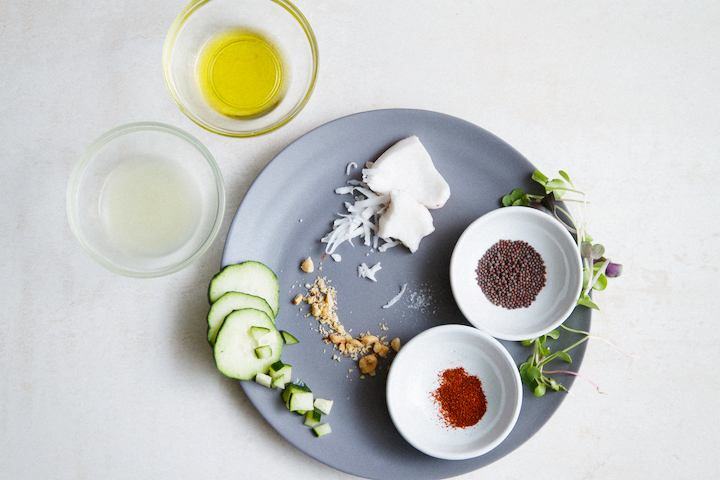 Grilled Watermelon with Coconut Chutney