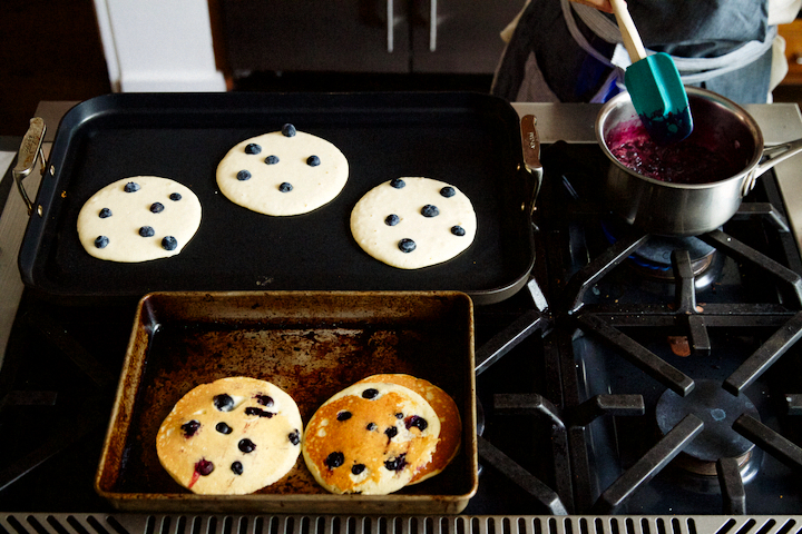 Blueberry Ricotta Pancakes