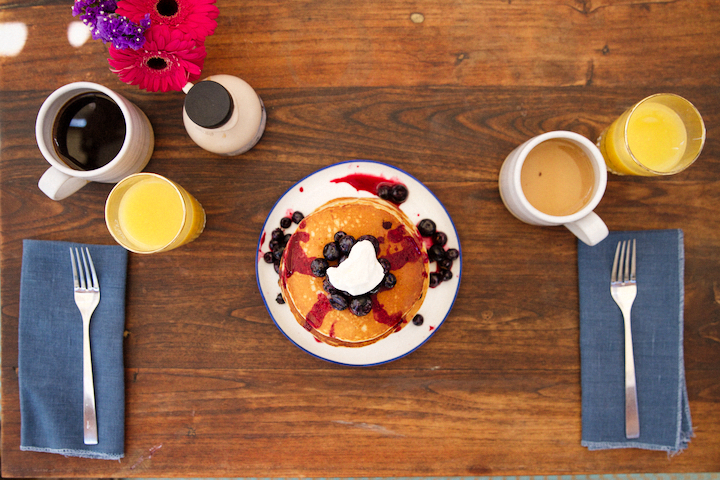 Blueberry Ricotta Pancakes