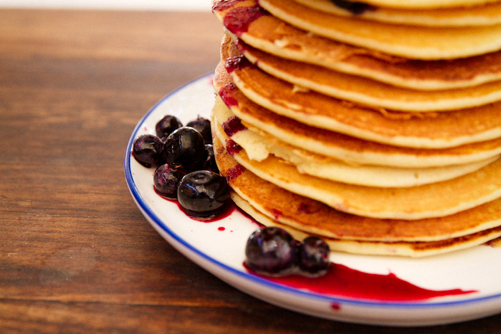 Blueberry Ricotta Pancakes