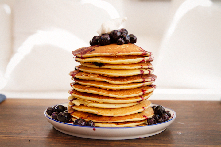 Blueberry Ricotta Pancakes