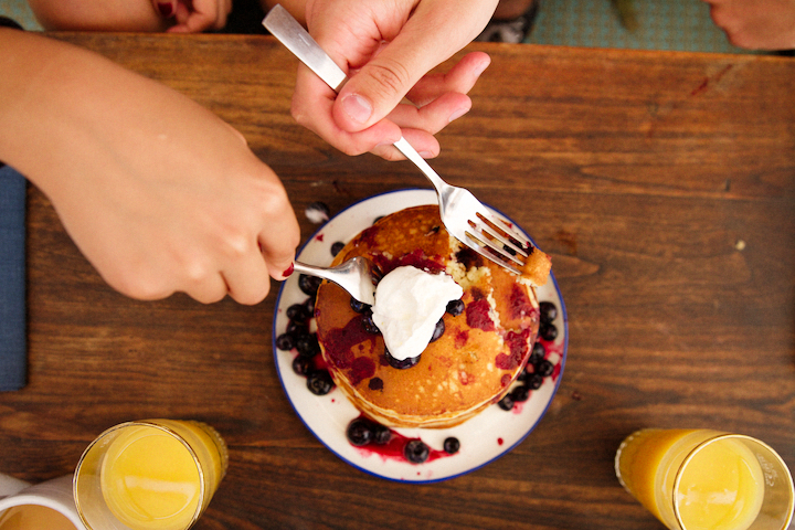 Blueberry Ricotta Pancakes