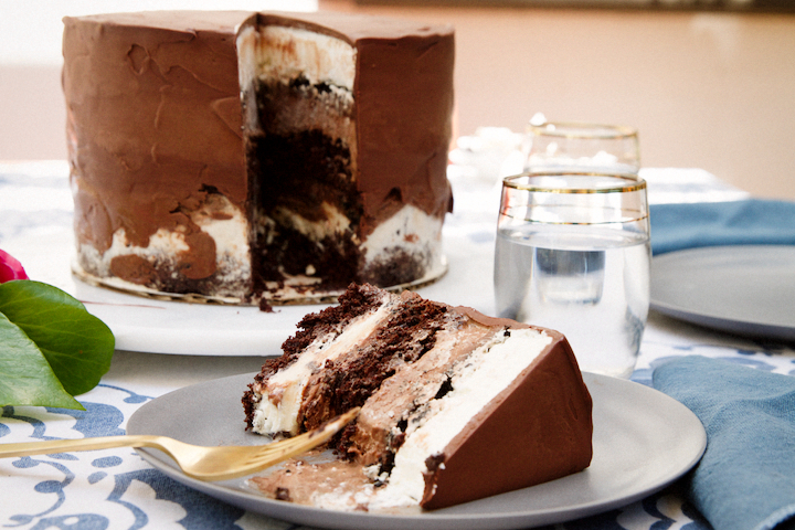 Chocolate Fudge Ice Cream Cake