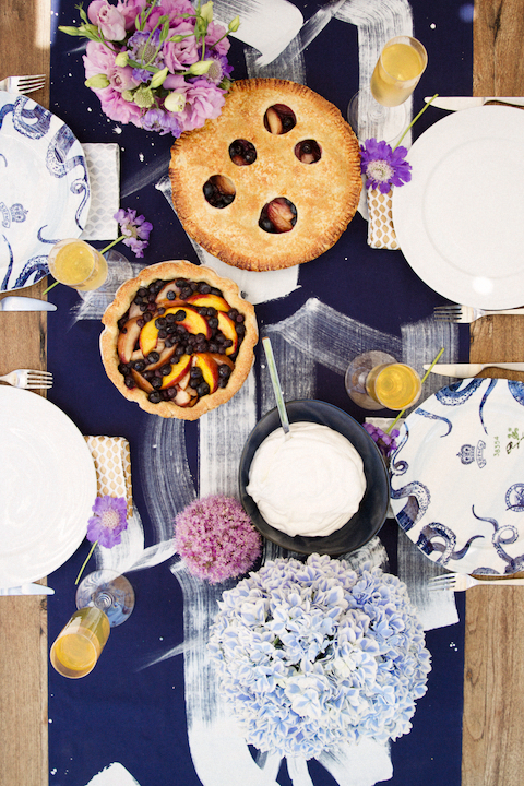 Nectarine Blueberry Pies