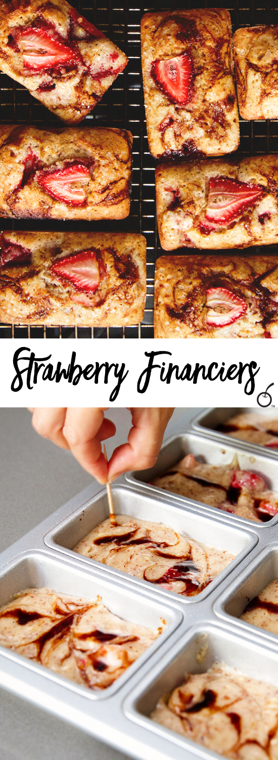 Strawberry Balsamic Financiers