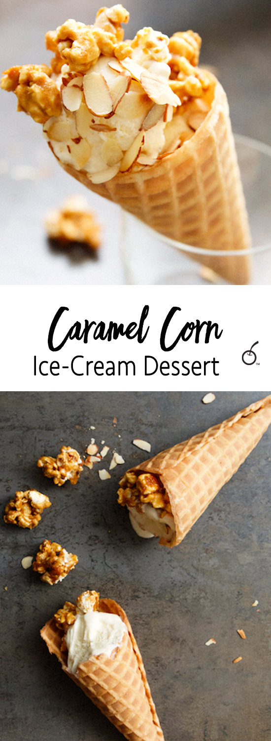 Caramel Corn Ice Cream Cones