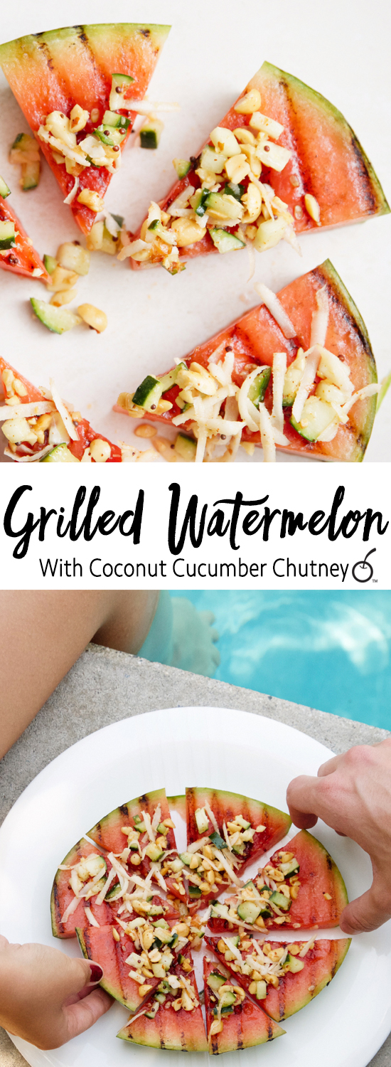 Grilled Watermelon with Coconut Chutney