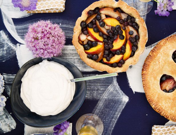 Nectarine Blueberry Pies