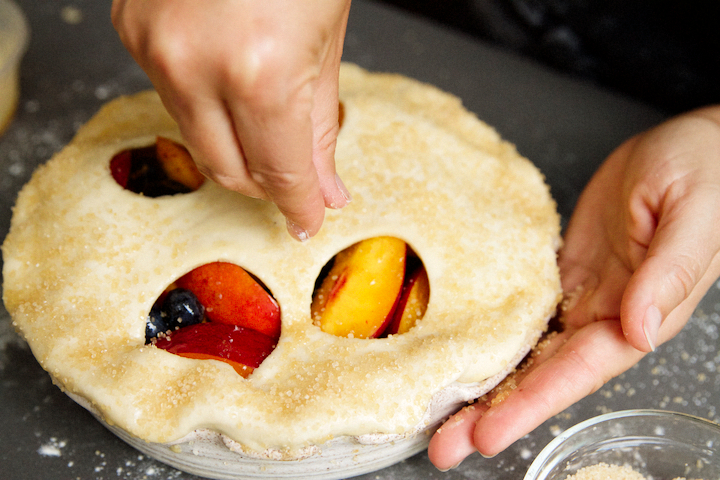 Nectarine Blueberry Pies