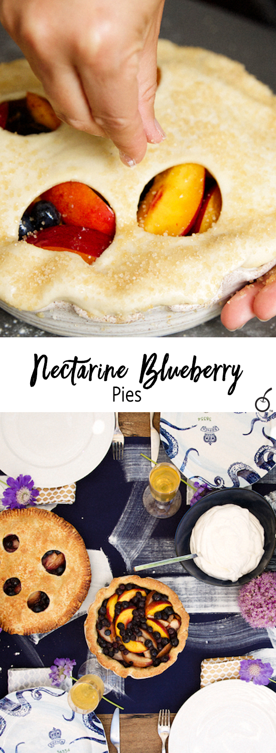 Nectarine Blueberry Pies