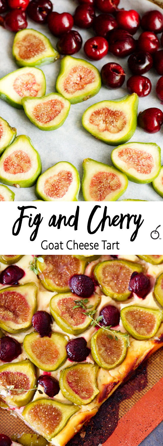 Fig & Cherry Goat Cheese Tart