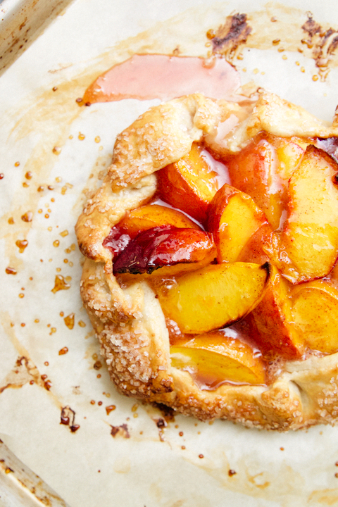 Peach Rum Galettes