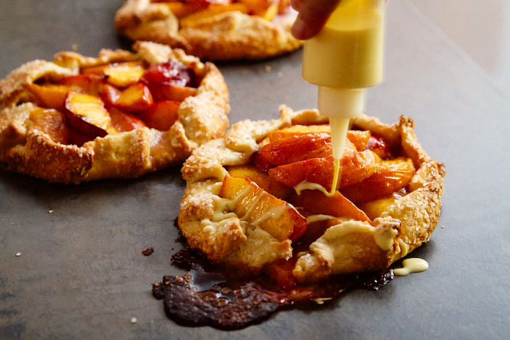 Peach Rum Galettes