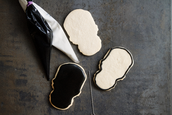 Creepy Skull Cookies