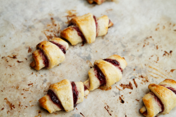 blueberry and rhubarb rugelach