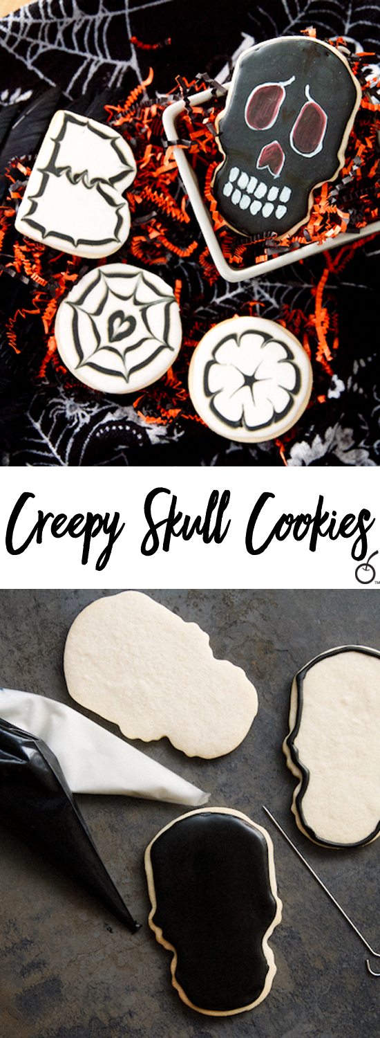Creepy Skull Cookies