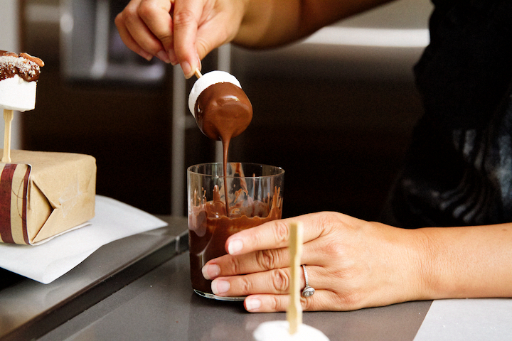 Chocolate Dipped Marshmallows