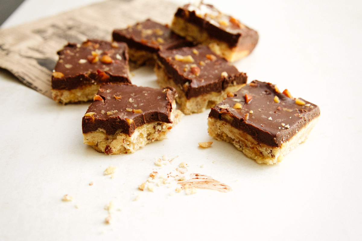 Whiskey Chocolate Pie Bars