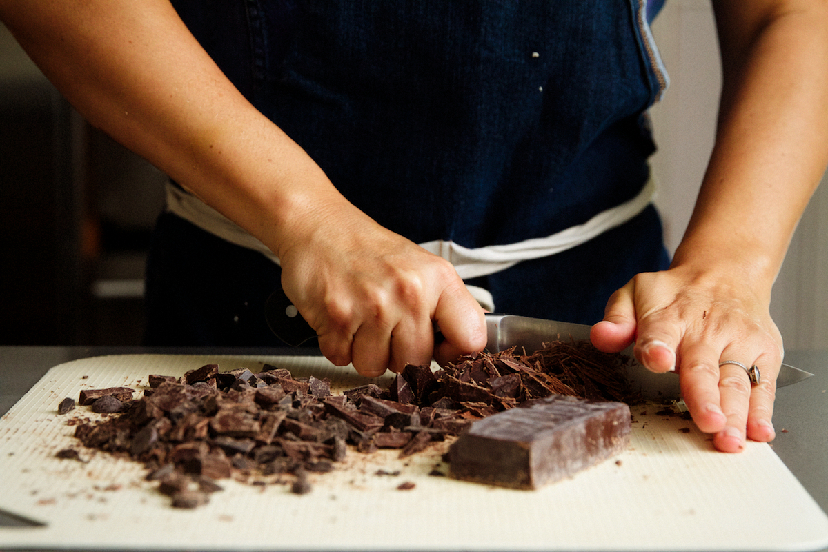 Whiskey Chocolate Pie Bars