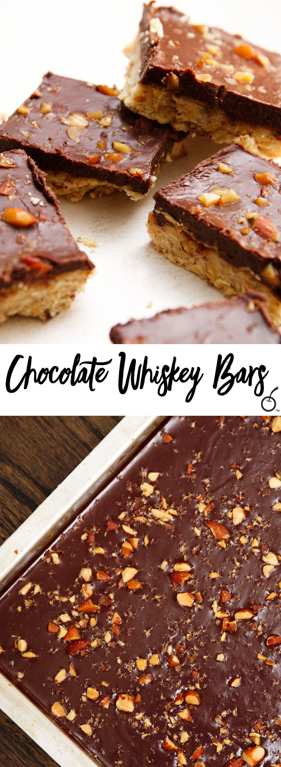 Whiskey Chocolate Pie Bars