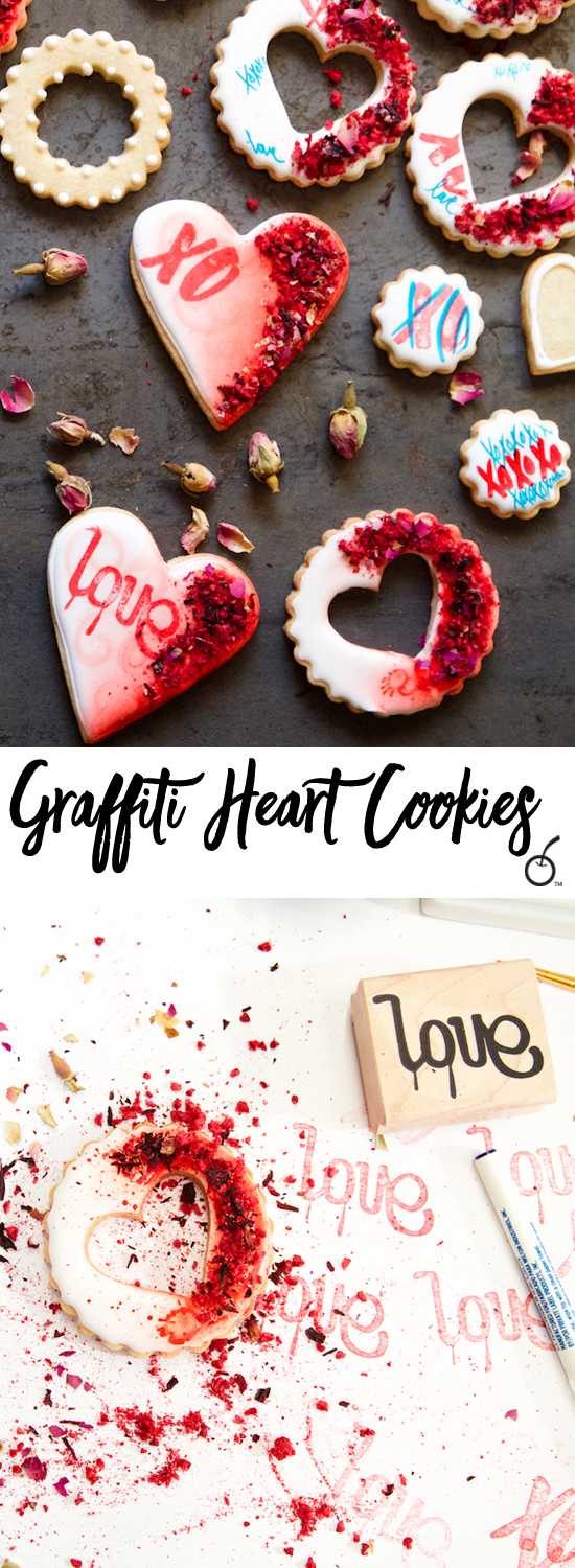 Valentine Signature Heart Cookies