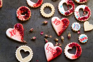 Valentine Signature Heart Cookies