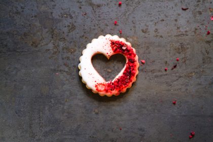 Valentine Signature Heart Cookies