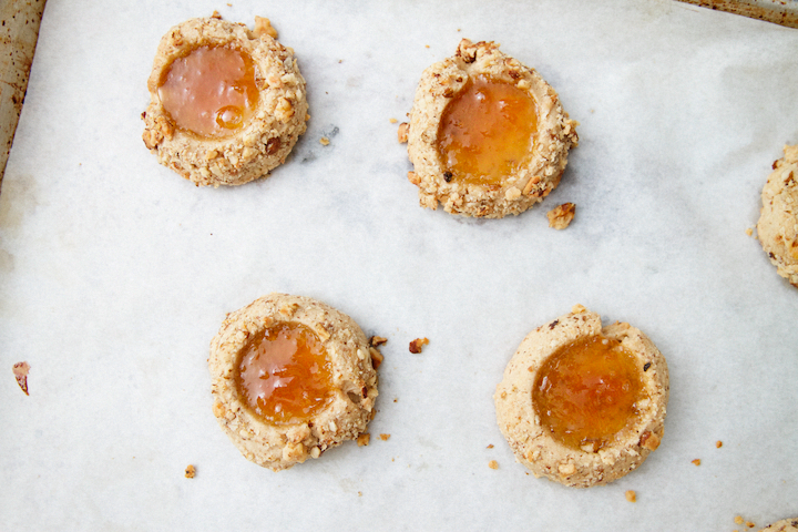 Peaches-n-Cream Thumbprint Cookies