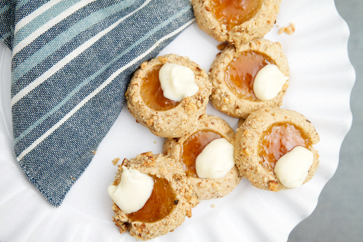 Peaches-n-Cream Thumbprint Cookies