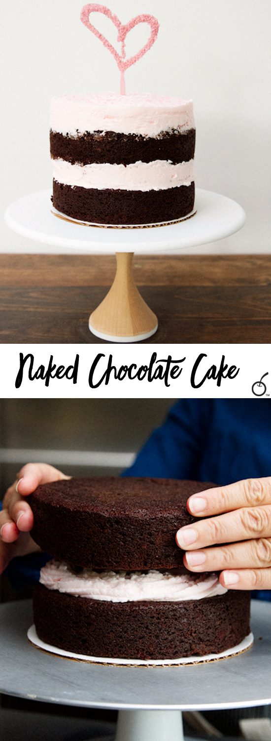 Double Chocolate Naked Cake 
