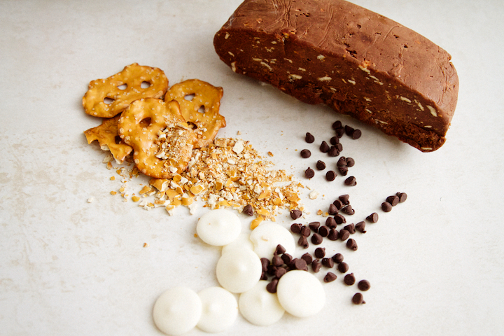 Salty-Sweet Chocolate Pretzel Shortbread