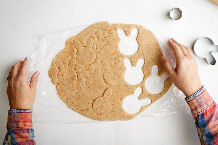 Bunny Linzer Cookies