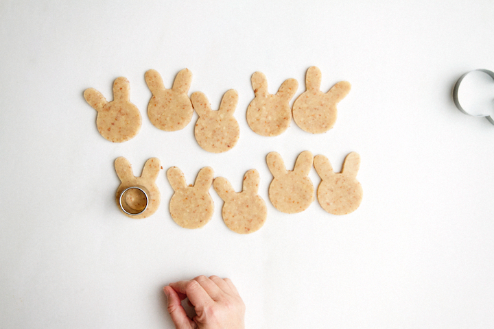 Bunny Linzer Cookies