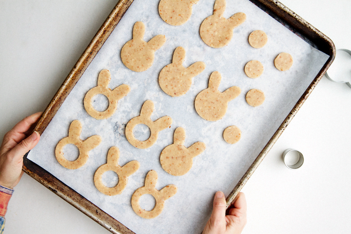 Bunny Linzer Cookies