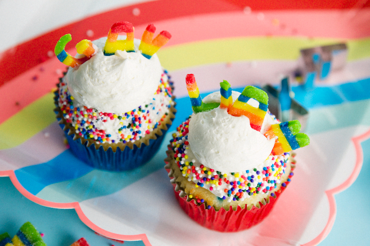 Rainbow Cupcakes