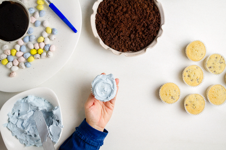 Easter Basket Cupcakes