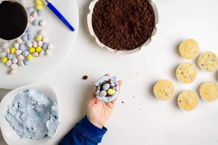 Easter Basket Cupcakes