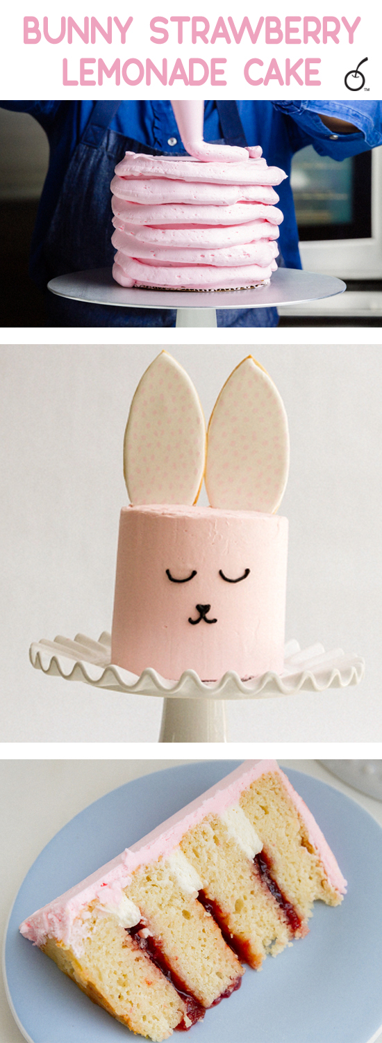 Strawberry Lemonade Bunny Cake