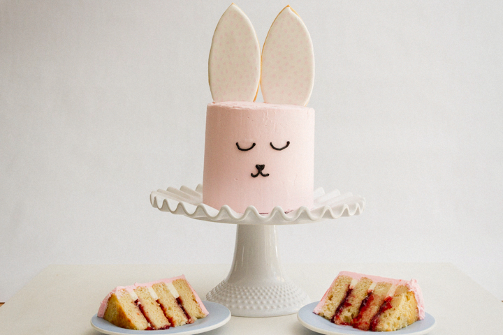 Strawberry Lemonade Bunny Cake