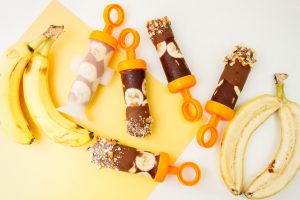 Banana Almond Fudgsicles