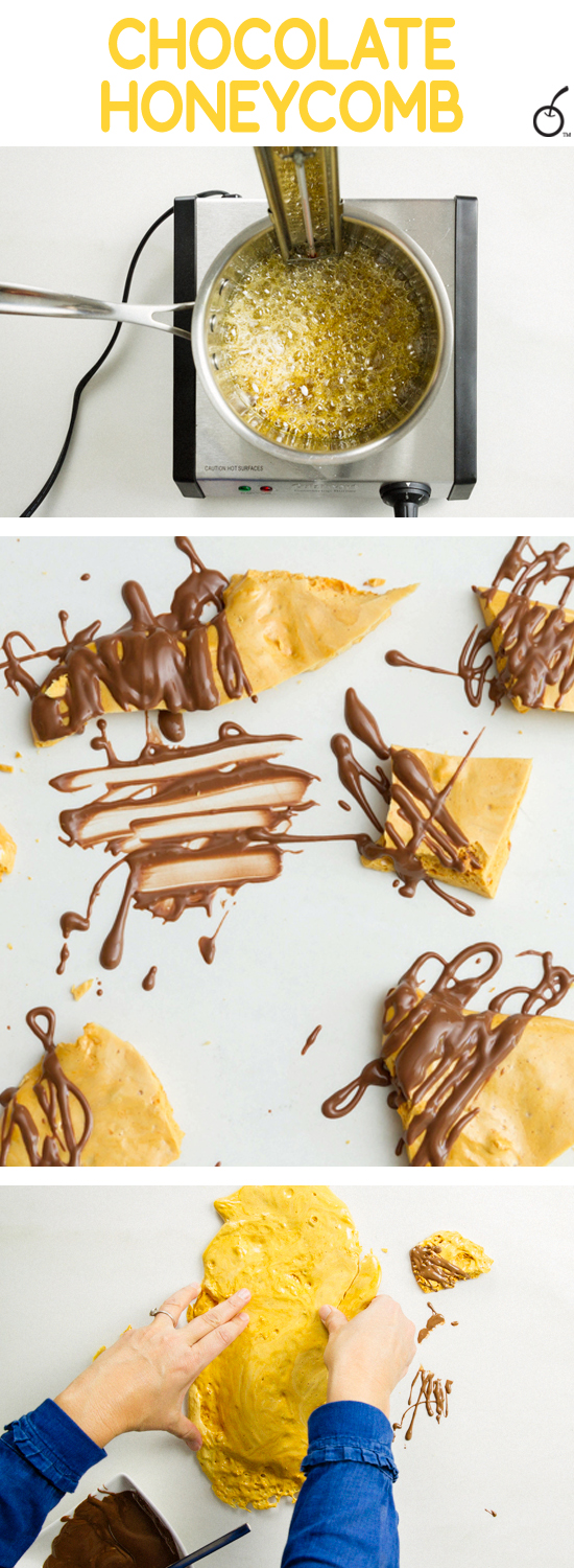 Scrumptious Honeycomb Candy With Chocolate Drizzles 