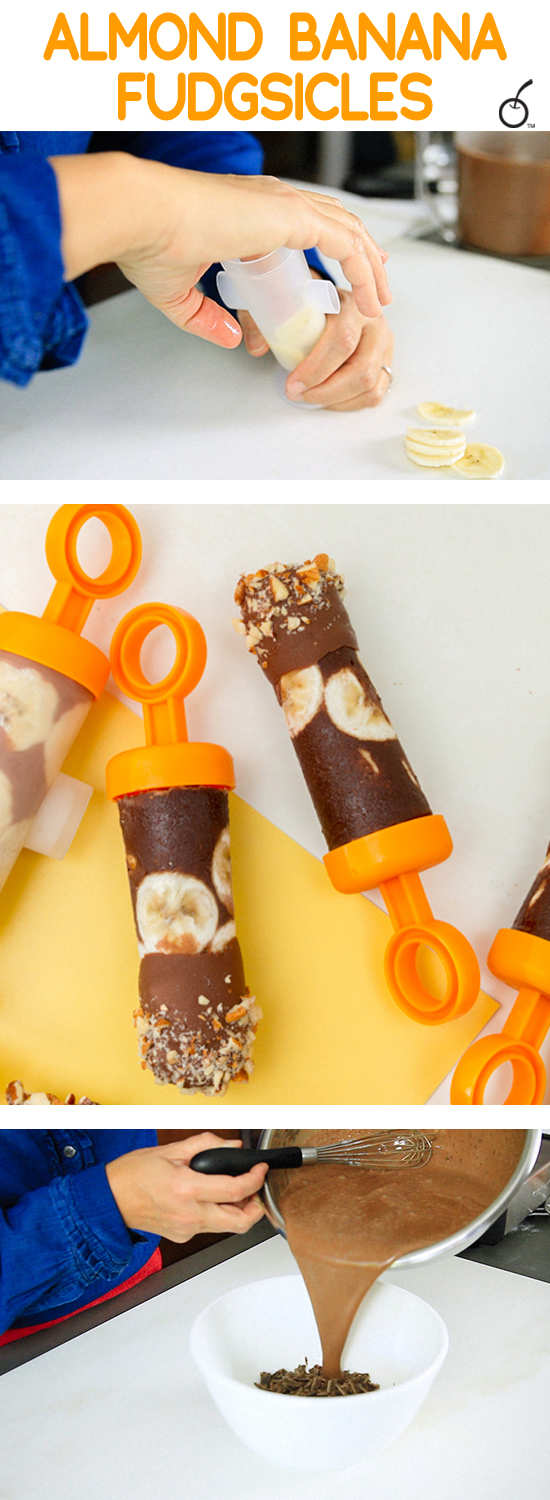 Banana Almond Fudgsicles